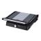 Gratar electric Heinner HEPG-F2000BKSS, placi fixe antiadezive, deschidere 180°, temperatura reglabila, Negru/Inox