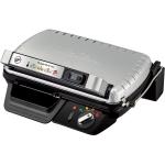 Grill Tefal Supergrill XL GC461B34, 2400 W, cronometru detasabil, deschidere la 180°, Gri