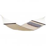 Hamac Amazonas AZ-1970002, American Dream sand, cu bare 120x200 cm, greutate max, 180 Kg, Bej-Gri