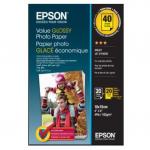 Hartie foto glossy Epson 10x15 cm, 40 coli