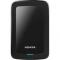 HDD extern ADATA HV300 Slim 2TB, Shock Sensor, 2.5, USB 3.1, Negru