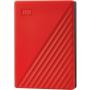 HDD extern WD My Passport 4TB, 2.5, USB 3.2 Gen1, Rosu