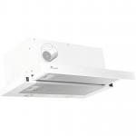 Hota Telescopica Incorporabila Tornado Storm 1200 (60), 1 motor, latime 60 cm, 3 viteze, absorbtie 1200 m3/ora, Alb