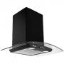 Hota tip Cupola Tornado Eva 1200 (60) LED, 1 motor Turbo, latime 60 cm, 3 viteze, absorbtie 1200 m3/ora, filtru anti-grasimi aluminiu 5 straturi, Negru