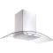 Hota tip Cupola Tornado Eva 1200 (90) LED, 1 motor Turbo, latime 90 cm, 3 viteze, absorbtie 1200 m3/ora, filtru anti-grasimi aluminiu 5 straturi, Inox
