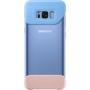 Husa 2 piese pentru Samsung Galaxy S8 Plus, EF-MG955CLEGWW, Albastru/Roz