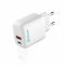 Incarcator cu 2 porturi USB Tip A + Tip C AlecoAir G14-WP2S  Fast Charge / Quick Charge