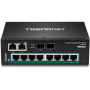 Industrie 10Port Gbit PoE+ Metall