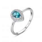 Inel din argint Capri Aquamarine
