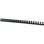 Inele plastic 16 mm, max 145 coli, 100buc/cut, Office Products - negru
