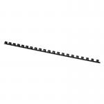 Inele plastic 8 mm, max 45 coli, 100buc/cut, Office Products - negru