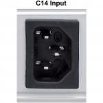 Intellinet Vertical Rackmount 24-Output Power Distribution Unit (PDU), 20 x C13 & 4 x Output C19, Removable Power Cable, Rear C20 Input