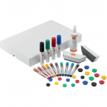 Kit accesorii NOBO Move&Meet, pt sist mobil, 14markere, 20magneti, 2bureti, spray de curatare 250ml