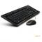 Kit tast si mouse A4tech 7100N, Wireless, Tast GR-85 US Layout, Mouse G7-630N V-Track, USB, Black