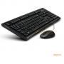 Kit tast si mouse A4tech 7100N, Wireless, Tast GR-85 US Layout, Mouse G7-630N V-Track, USB, Black