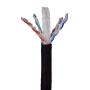 KIU6OUTZ305 networking cable 305 m Cat6 U/UTP (UTP) Black
