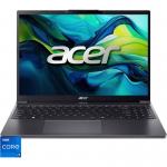 Laptop 15.3` Aspire Go 15 AG15-51P, WUXGA IPS, Procesor Intel Core i7-1355U (12M Cache, up to 5.00 GHz), 16GB DDR5, 512GB SSD, Intel Integrated Graphics, No OS, Steel Gray