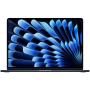Laptop MacBook Air 15, cu procesor M4, 10 nuclee CPU si 10 nuclee GPU, 24GB RAM, 512GB, Midnight, Tastatura Internationala, Manual RO