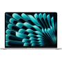 Laptop MacBook Air 15, cu procesor M4, 10 nuclee CPU si 10 nuclee GPU, 24GB RAM, 512GB, Silver, Tastatura Internationala, Manual RO