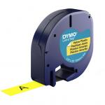 Letratag Band Plastic yellow 12 mm x 4 m