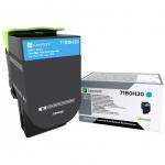 LEXMARK 71B0H20 CYAN TONER CARTRIDGE