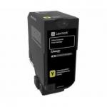 LEXMARK 74C20YE TONER CARTRIDGE YELLOW