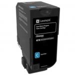 LEXMARK 74C2SCE TONER CARTRIDGE CYAN