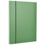 Mapa din carton plastifiat cu elastic, 40mm latime, Office Products - verde