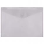 Mapa PP protectie documente A4 landscape, inchidere cu capsa, 12/set, DONAU - fumuriu