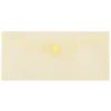 Mapa PP protectie documente DL landscape, inchidere cu capsa, 10/set, DONAU - galben transparent