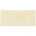 Mapa PP protectie documente DL landscape, inchidere cu capsa, 10/set, DONAU - galben transparent