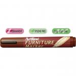 Marker Artline 95, pentru mobilier din lemn (retusuri), corp plastic, varf tesit 2.0-5.0mm - mahon