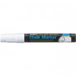 Marker cu creta Artline, pentru table de scris, varf 4.0mm - alb