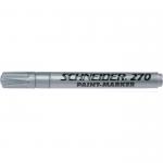 Marker cu vopsea  Schneider Maxx 270, varf rotund 1-3mm - argintiu