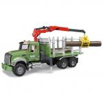 Masinuta MACK Granite with crane and trailer