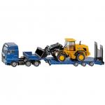 Masinuta MAN truck with JCB tow truck and wheel loader