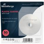 MediaRange CD Hüllen 50pcs Transparent Plastik