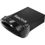 Memorie USB SanDisk Ultra Fit 64 GB, USB 3.1, Negru