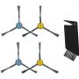 Midea I5C Spare Parts Kit: Side Brush×4pcs, Cleaning Brush×1pc