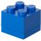 Mini cutie depozitare LEGO 2x2 albastru inchis
