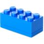 Mini cutie depozitare LEGO 2x4 albastru inchis