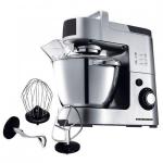 Mixer cu bol Heinner Master Collection HPM-1500XMC, 1500 W, Bol 5.5 l, 6 Viteze, Argintiu/Negru