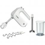 Mixer de mana Bosch MFQ 4070, 500W, 5 viteze, Turbo, Alb/Gri