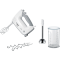 Mixer de mana Bosch MFQ36470, 450 W, 5 viteze + Turbo, Alb/Gri