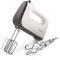 Mixer de mana Philips Viva Collection HR3740/00, 450 W, 5 viteze, Functie Turbo, Alb/Gri