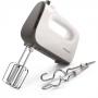 Mixer de mana Philips Viva Collection HR3740/00, 450 W, 5 viteze, Functie Turbo, Alb/Gri