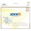 Notes autoadeziv transparent (calc) 152 x 203 mm, 30 file, Stickn Tracing - transparent