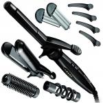 Ondulator Remington S8670, 5 in 1 accesorii, Invelis Ceramic, Negru