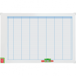 Organizator NOBO Performance, saptamanal, magnetic, 90x60 cm, kit de planificare inclus, albastru