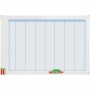 Organizator NOBO Performance, saptamanal, magnetic, 90x60 cm, kit de planificare inclus, albastru